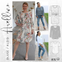 Patron blouse / robe femme pdf Avellino drei eM's, en allemand