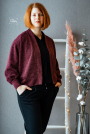 Patron cardigan femme pdf Obereggen drei eM's, en allemand