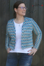 Patron cardigan femme pdf Varenne drei eM's, en allemand