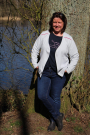 Patron cardigan femme pdf Varenne drei eM's, en allemand