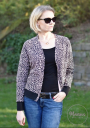 Patron cardigan femme pdf Varenne drei eM's, en allemand