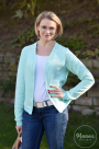 Patron cardigan femme pdf Varenne drei eM's, en allemand