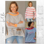 Patron sweat-shirt femme pdf La Ola drei eM's, en allemand
