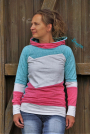 E-Book drei eM's Hoodie/hoodiejurk Julieta, Duits