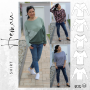 Patron t-shirt femme pdf Hemau drei eM's, en allemand
