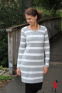 Patron t-shirt / robe femme pdf Amalia drei eM's, en allemand