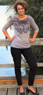 Patron t-shirt femme pdf Clare drei eM's, en allemand