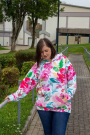 E-book Einfach anziehend Dames Hoodie Ein buntes Leben, Duits