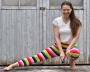 Patron legging / collant femme pdf Heldin in Strumpfhosen Einfach anziehend, en allemand