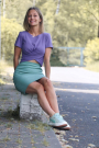 E-book Emmilou. Crop-Top Viola, Duits