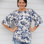 Patron blouse femme pdf Areia Erbsünde, en allemand