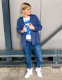 Patron cardigan femme pdf Cardiga Erbsünde, en allemand