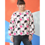 E-Book Erbsünde Dames Jersey-Blouse Castanha, Duits