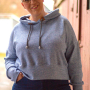 E-Book Erbsünde dames korte sweater Salvia, Duits
