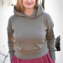 E-Book Erbsünde dames korte sweater Salvia, Duits