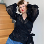 E-Book Erbsünde dames wikkelblouse Pimenta, Duits