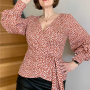 E-Book Erbsünde dames wikkelblouse Pimenta, Duits