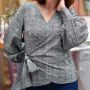 E-Book Erbsünde dames wikkelblouse Pimenta, Duits