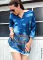 Patron blouse / tunique femme pdf Lucia Erbsünde, en allemand