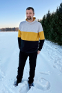 Patron sweat-shirt homme pdf Colorblocking Toni Fadenkäfer, en allemand