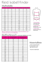 Patron robe enfant pdf Isabell Fadenkäfer, en allemand