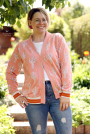 Patron cardigan femme pdf Karo Fadenkäfer, en allemand