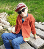 Patron cardigan enfant pdf Karo Fadenkäfer, en allemand