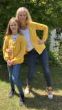 Patron cardigan enfant pdf Karo Fadenkäfer, en allemand