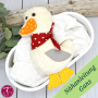 Patron peluche oie pdf Gans Giesela Fadenstark, en allemand