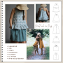 Patron top / robe enfant pdf 'Nicht noch ein Ding' Four Chapter, en allemand