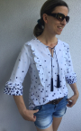 Patron blouse femme pdf Ella Frau Schnitte, en allemand