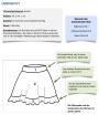 Patron jupe femme pdf Romina Hanna Louise, en allemand