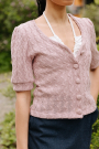 E-Book JULIANA MARTEJEVS Cardigan mit kurzen Puffärmeln