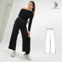 E-book JULIANA MARTEJEVS Hose mit Gummiband und Taschen, Duits