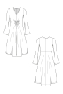 Patron robe jersey femme pdf Fiona Juliana Martejevs, en français