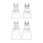 Patron robe femme pdf The Margo Dress Juliana Martejevs, en français