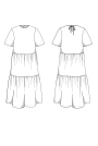 E-Book JULIANA MARTEJEVS Sommerkleid mit Rüschen Midikleid