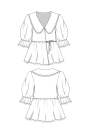 E-book JULIANA MARTEJEVS Wrap Blouse Dames Daphne, Duits/Engels