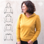 E-book Konfetti Patterns dameshoodie Inge, Duits