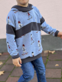 Ebook patron sweat-shirt enfant Lil Stripes Lilelle Datoine, en allemand