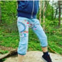 Ebook patron pantalon court enfant LillyLio Lilelle Datoine, taille 98-176, en allemand
