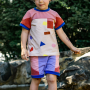 Patron t-shirt / short enfant pdf Matchball Lotte & Ludwig, en allemand
