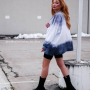 E-book Make it yours Oversized Sweat Jurk / Sweater, Duits