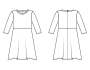 Ebook patron robe enfant Sari Miss Doodle H1023, en français