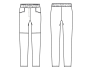 Patron pantalon enfant pdf Djaro Miss Doodle H1065, en français