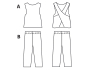 Patron vêtements de poupée pdf Lyla Miss Doodle H1084, en français