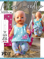 Patron vêtements de poupée pdf Lyla Miss Doodle H1084, en français