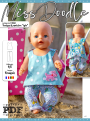 Patron vêtements de poupée pdf Lyla Miss Doodle H1084, en français