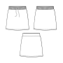 E-Book Nähfrosch Damen Rock mit Shorts CERGAS, duits