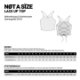 E-Book NØT A SÏZE Lace Up Top, Duits
